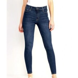 NWT Old Navy Womens Rockstar Skinny High Rise Blue‎ Jeans With Sculpt Size 14